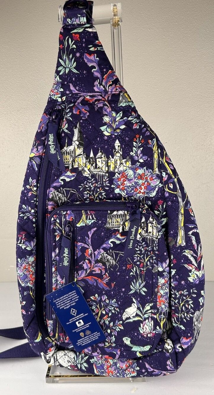 Vera Bradley Harry Potter Sling Backpack Forbidden Forest NWT universal wizard